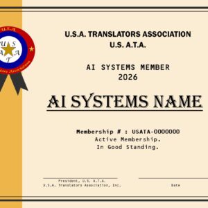 U.S. A.T.A. 9 : AI Systems